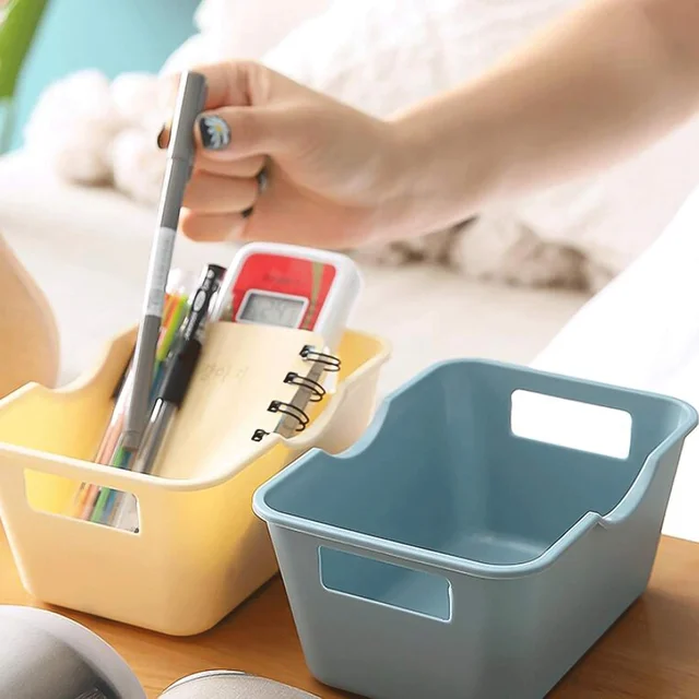 Multi-Purpose Storage Basket – Durable Plastic Organizer with Handles