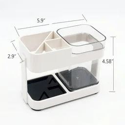 Multipurpose Toothbrush & Toothpaste Stand Holder – Space-Saving Organizer