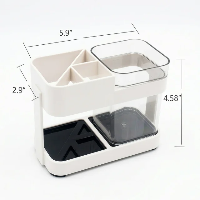 Multipurpose Toothbrush & Toothpaste Stand Holder – Space-Saving Organizer