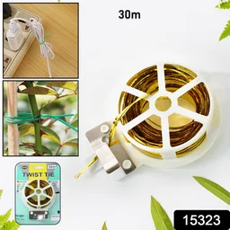 Multipurpose Twist Tie Roll – 30m Built-in Cutter for Garden & Home