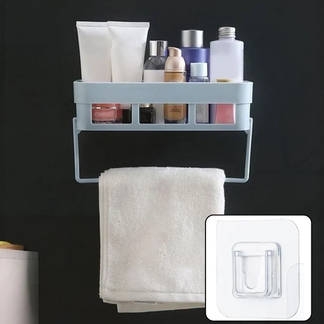 Multipurpose Wall Shelf – No-Drill Bathroom & Kitchen Storage | Bathora