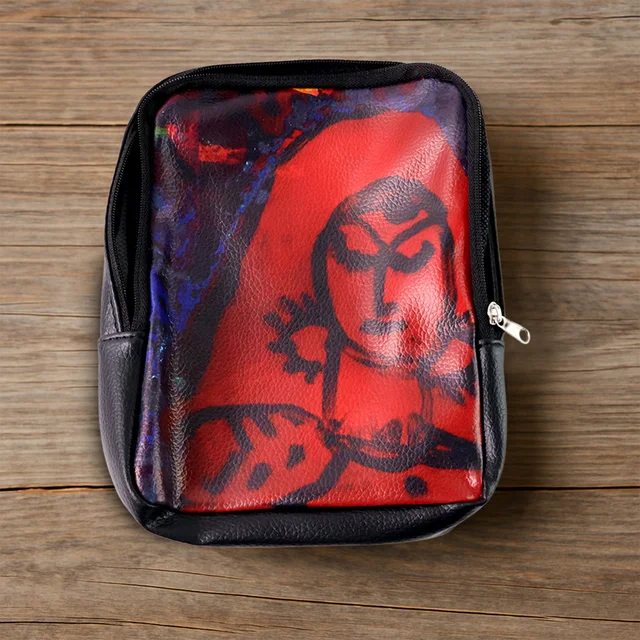 Multipurpose Zipper Pouch – Handcrafted Traditional Art Print