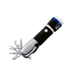 Multi-Tool LED Flashlight 7 in 1 Emergency Tool