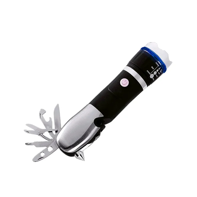 Multi-Tool LED Flashlight 7 in 1 Emergency Tool