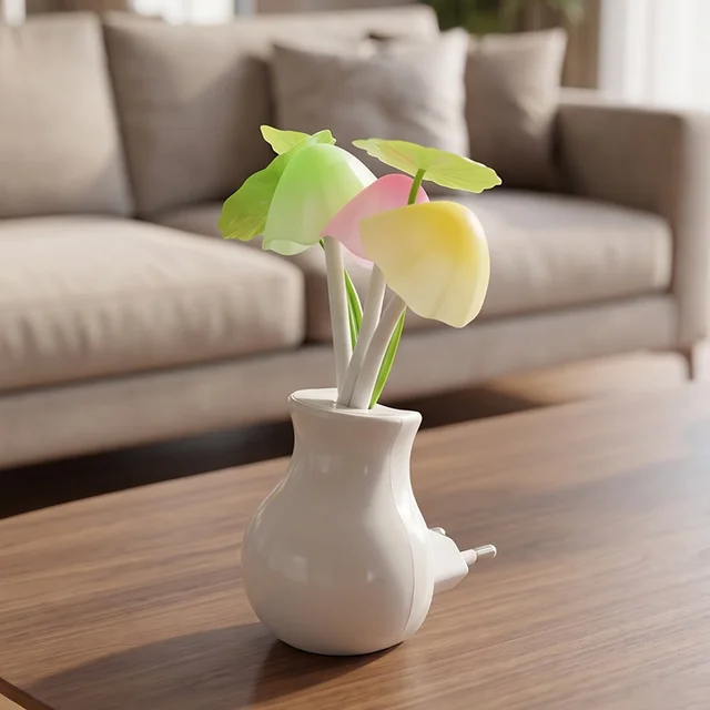 Mushroom Night Light – Auto Sensor Multicolor LED Lamp | Indo Glow