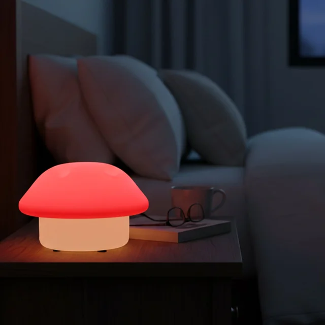 Mushroom Shaped LED Night Light – Soft Glow Energy Saving Lamp
