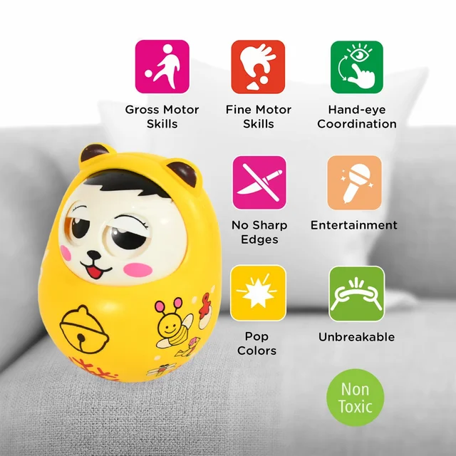 Musical Roly Poly Toy – Wobbling Doll for Babies | Aditi