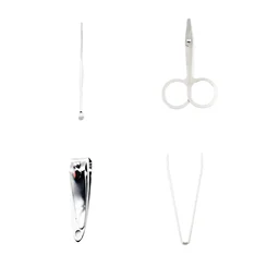 Nail Clipper Set – Stainless Steel 4-Pc Travel Manicure Kit | AuriGlam