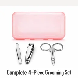 Nail Clipper Set – Stainless Steel 4-Pc Travel Manicure Kit | AuriGlam