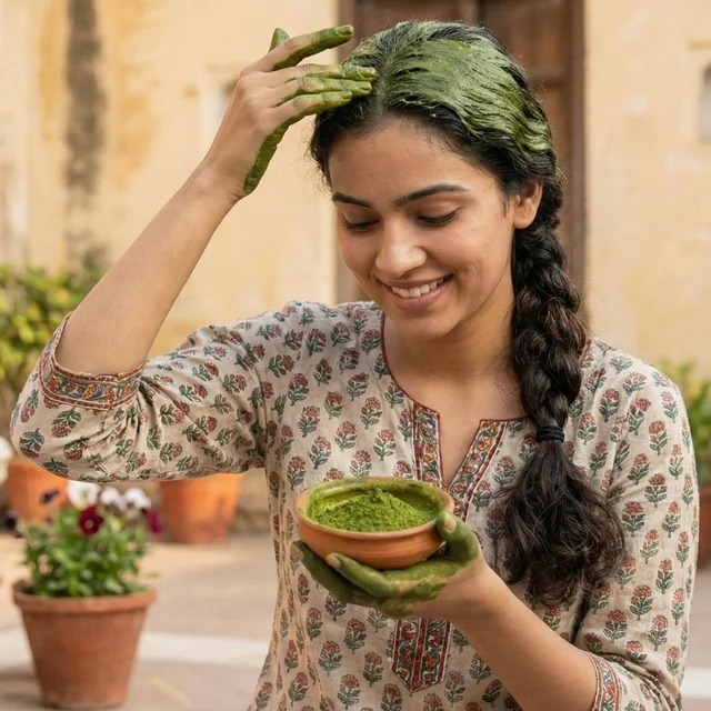 Natural Indigo Powder – Pure Herbal Hair Coloring & Care 80 gm