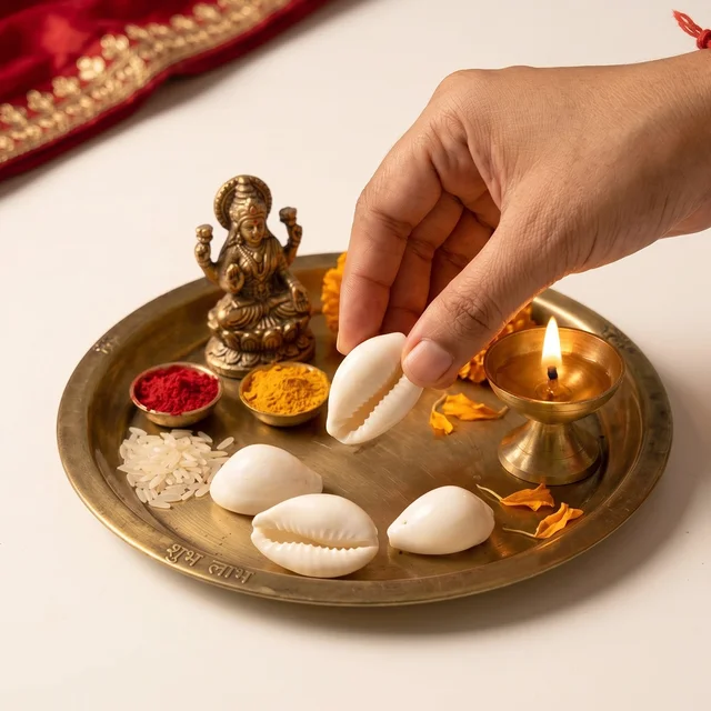 Natural Kaudi Cowrie Shells – Ideal for Pooja & Decor