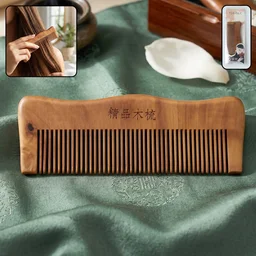 Natural Wooden Hair Comb – Anti Static for Silky, Tangle-Free Hair