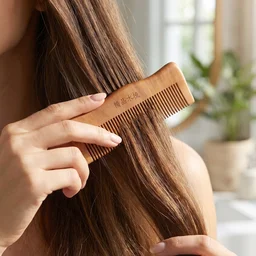 Natural Wooden Hair Comb – Anti Static for Silky, Tangle-Free Hair