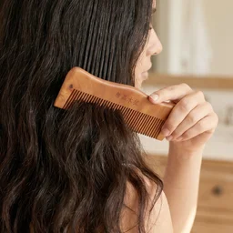 Natural Wooden Hair Comb – Anti Static for Silky, Tangle-Free Hair