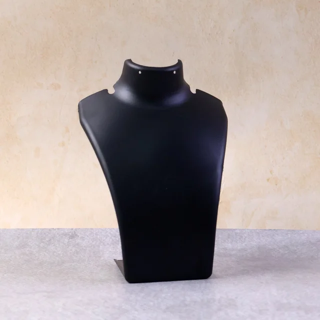 Necklace Display Stand – Premium Black Mannequin Bust 15x11 cm