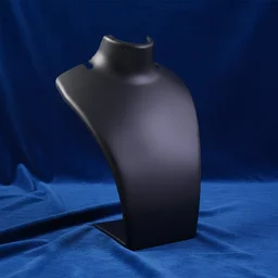 Necklace Display Stand – Premium Black Mannequin Bust 15x11 cm