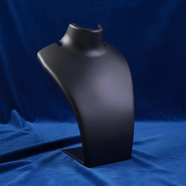 Necklace Display Stand – Premium Black Mannequin Bust 15x11 cm