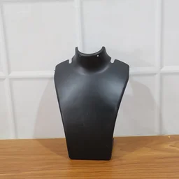 Necklace Display Stand – Premium Black Mannequin Bust 15x11 cm