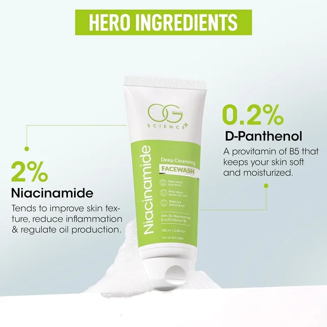 Niacinamide Deep Cleansing Facewash – Acne Mark Reduction