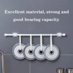 No-Drill Adhesive Towel Rod Holder – Multipurpose Wall Mount