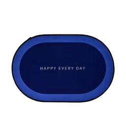 Non-Slip Oval Bath Mat – Super Absorbent Soft Velvet Surface