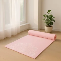 Non-Slip Printed Yoga Mat – Cushioned Mandala Design
