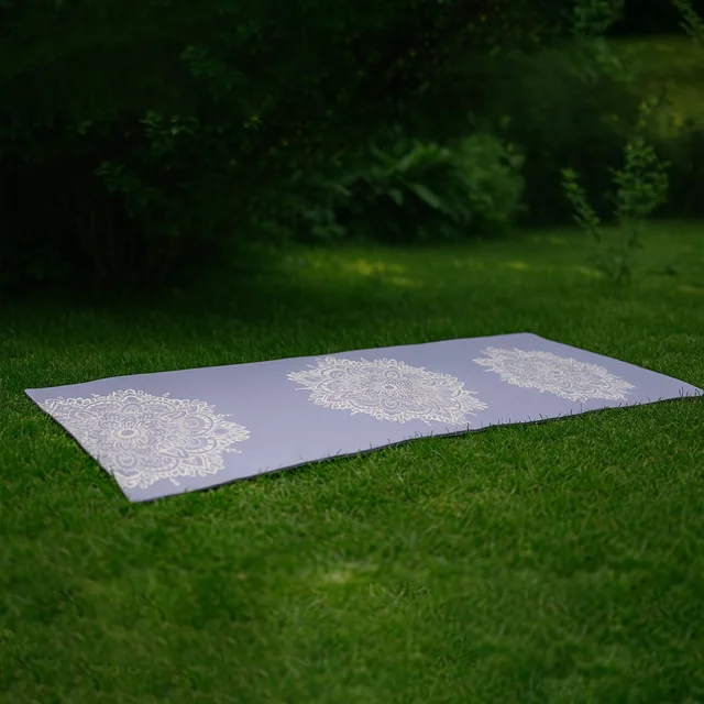 Non-Slip Printed Yoga Mat – Cushioned Mandala Design