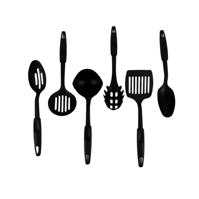 Non-stick Spoon Set – Heat-Resistant Utensils (6 Pc) | Velvet Wipe