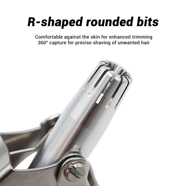 Nose Hair Remover – Painless Stainless Steel with Metal Case | Calm & Curl
