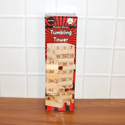 Numbered Wooden Tumbling Tower – Classic Stacking Game Fun