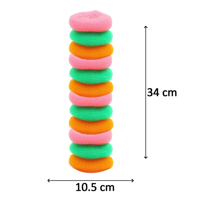 Nylon Scrubber Round – Multi-Surface Cleaning (Pack of 12) | Velvet Wipe