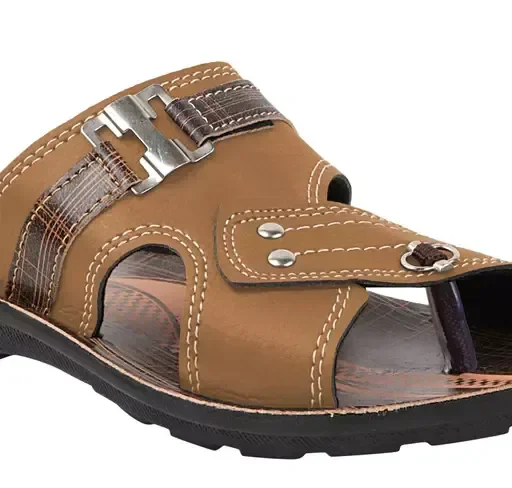 FitFusion Ethnic Slipper For Men Fashion Slip on Men's Flat Mo - IND-9