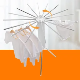Octopus Rotating Clothes Drying Rack Foldable Space Saving Stand