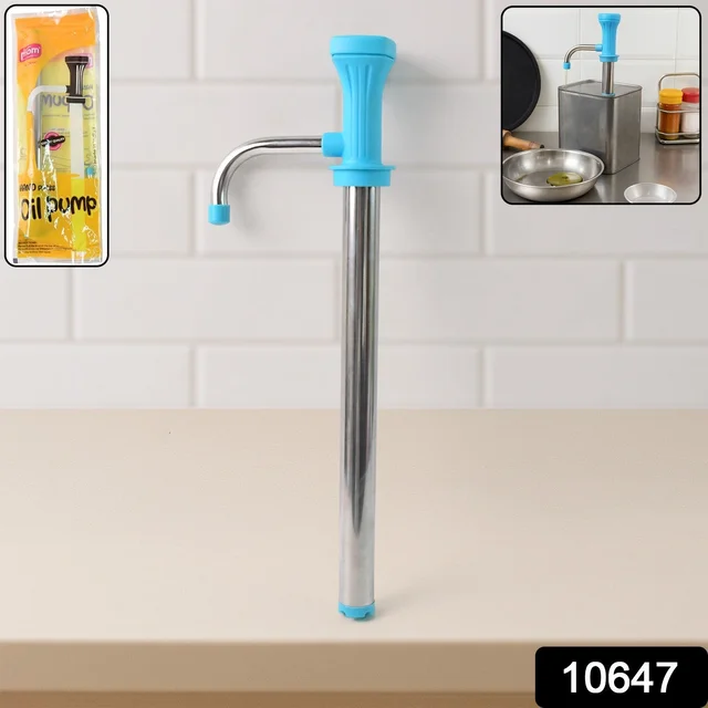 Oil Pump Dispenser – Manual Stainless Steel Kitchen Tool