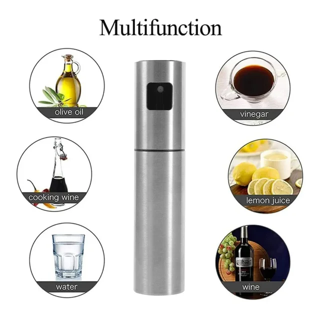 Oil Spray Bottle – 100ml Stainless Steel Glass | Own Hydrate