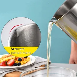Oil Strainer Pot – Stainless Steel with Lid & Fine Mesh Filter