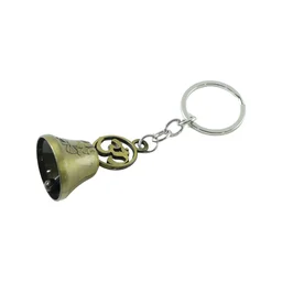 Om Symbol Keychain – Antique Brass Temple Bell Design