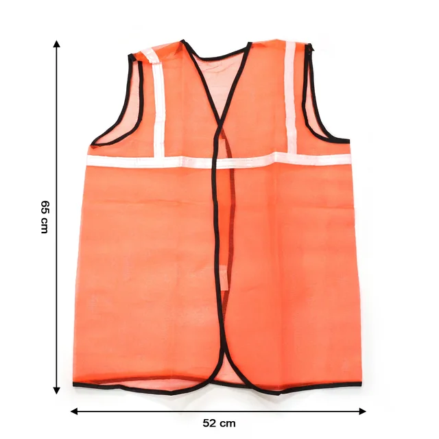 Orange Safety Jacket – High Visibility Vest | Velvet Wheels
