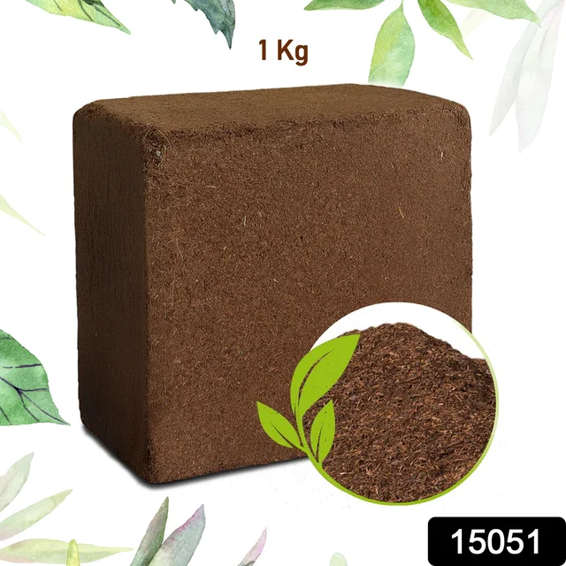 Organic Cocopeat Block – 1 KG Potting Mix for Plants | Styleva
