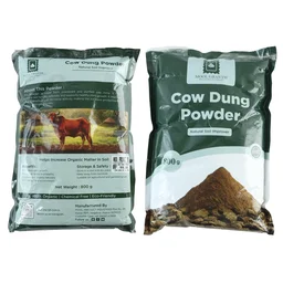 Organic Cow Dung Powder 800g, Natural Soil Improver and Manure for Plants (1 Pc)