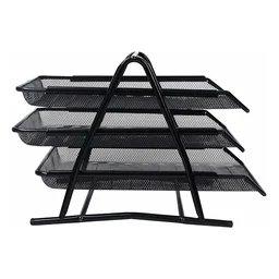 Organizer Rack – Durable 3-Tier Metal Storage for Office & Home