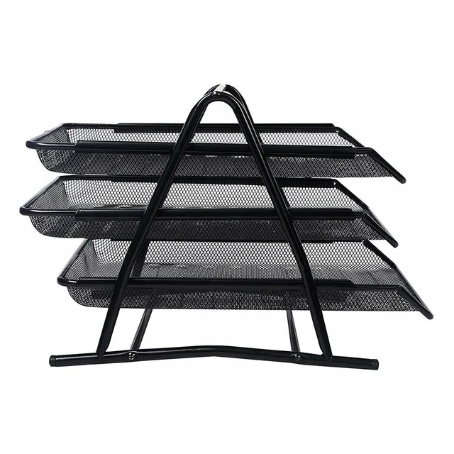 Organizer Rack – Durable 3-Tier Metal Storage for Office & Home