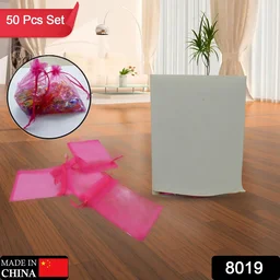 Organza Gift Bags – Drawstring Mesh Pouches for Favors (50 Pcs) | TeddyJoy