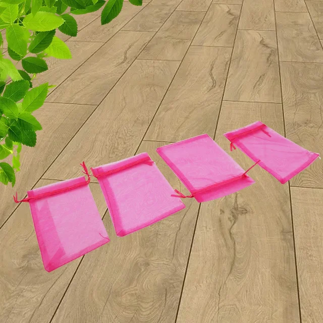 Organza Gift Bags – Drawstring Mesh Pouches for Favors (50 Pcs) | TeddyJoy