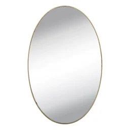 Oval Mirror Wall Sticker – Frameless, Easy Peel & Stick | Indo Glow