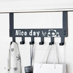 Over Door Hook Rack – 6 Heavy-Duty Carbon Steel | Indo Glow