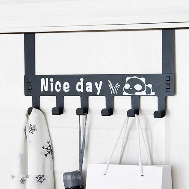 Over Door Hook Rack – 6 Heavy-Duty Carbon Steel | Indo Glow