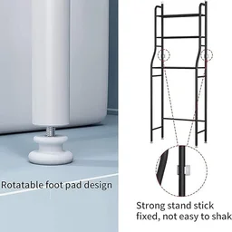 Over Toilet Storage Rack – Space-Saving Metal Shelf | Bathora