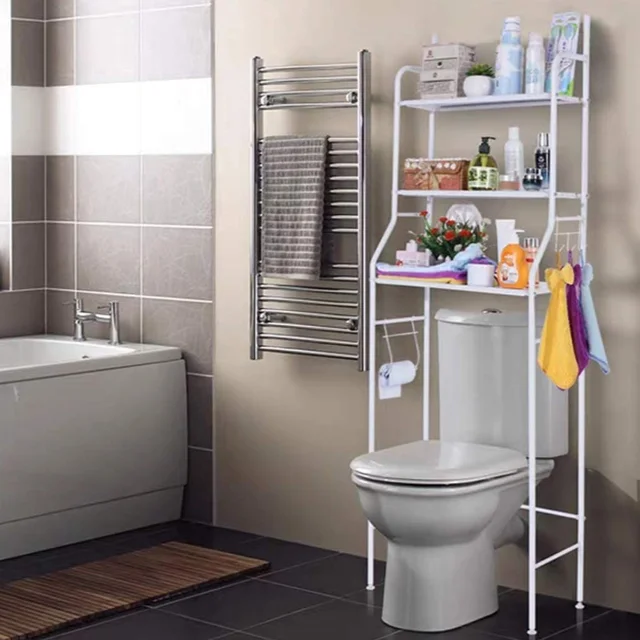 Over Toilet Storage Rack – Space-Saving Metal Shelf | Bathora