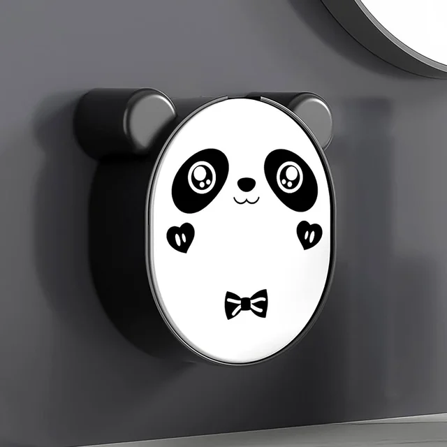 Panda Soap Box – Waterproof Wall-Mounted Flip-Top Holder